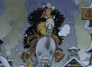 « La Longue marche de Lucky Luke » – Les ombres bleues de Matthieu Bonhomme